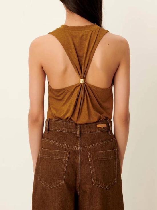 26SS 세선 민소매 티셔츠 DIVENBRONZE Brown - SESSUN