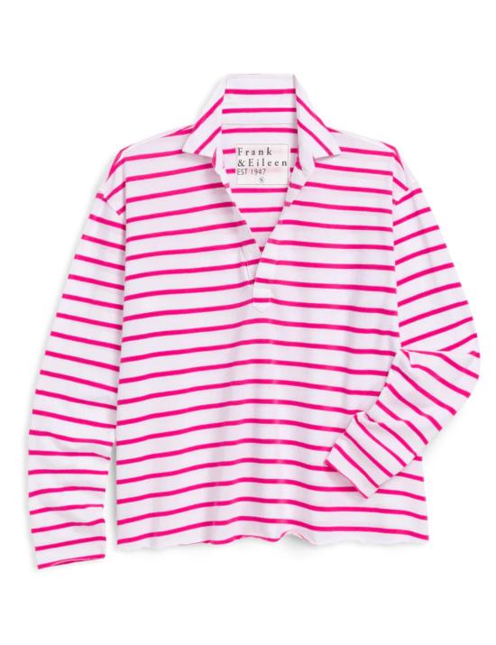  프랭크 앤 에일린 긴팔 티셔츠 프랭크 앤 일린 패트릭 포포버 헨리 탑 - FRANK & EILEEN