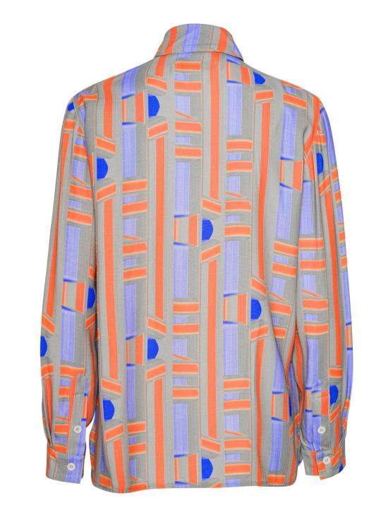  헨릭 빕스코브 셔츠 Henrik Vibskov 스트링 셔츠 페인티드 스트라이프 - HENRIK VIBSKOV