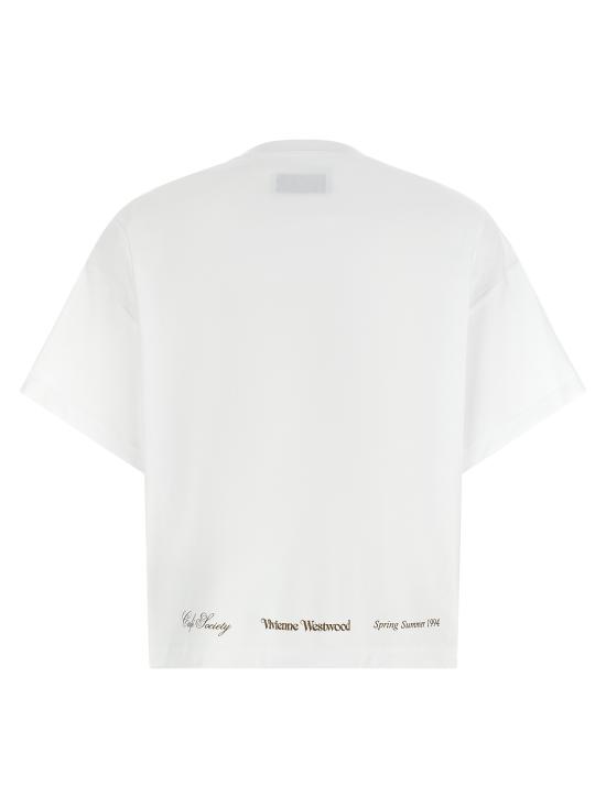 26SS 비비안웨스트우드 반팔 티셔츠 3G010055J00B9A401 White - VIVIENNE WESTWOOD