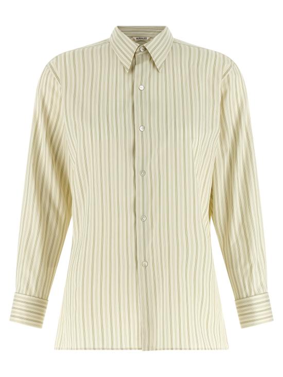 26SS 오라리 블라우스 A26SS03CSIVORYSTRIPE Multicolor