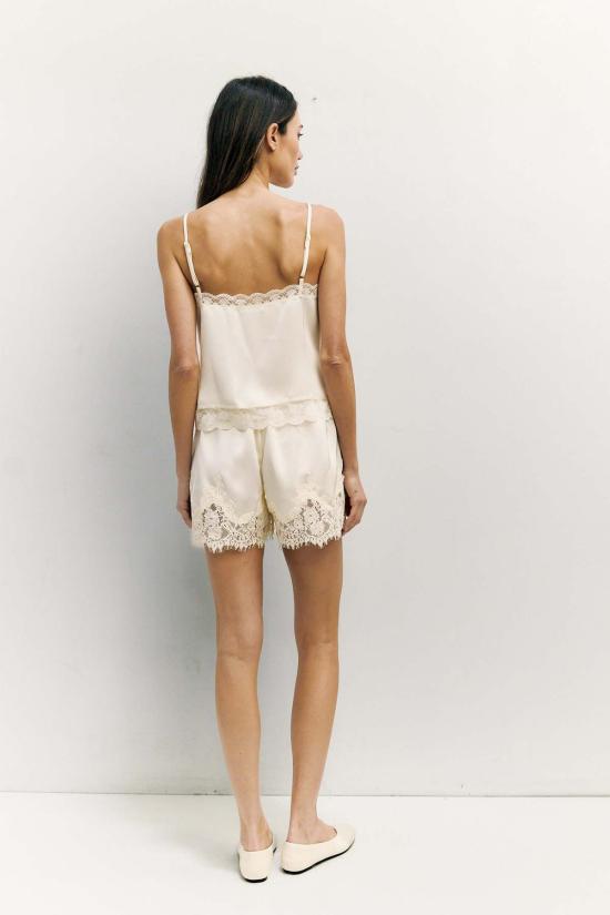  아잘레아 민소매 티셔츠 조세핀 레이스 트림 탱크탑 - AZALEA