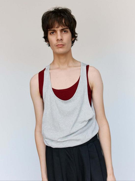  드리스 반 노튼 민소매 티셔츠 드리스 반 노텐 훌로 탑 - DRIES VAN NOTEN