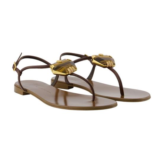 26SS 쥬세페자노티 플랫 슈즈 E600018 004 brown - GIUSEPPE ZANOTTI