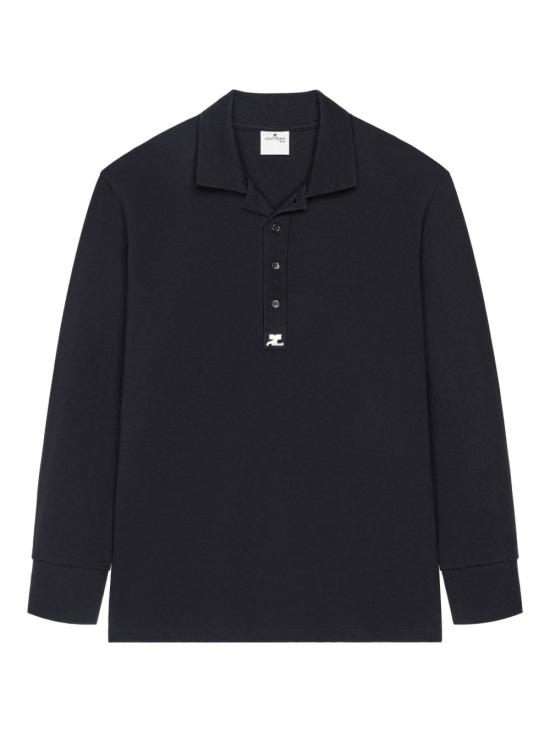 26SS 쿠레쥬 긴팔 티셔츠 126JPO055JS0268 9999 Black