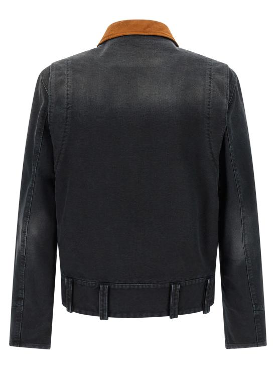 26SS 마르니 데님 자켓 JUMU0205GXUSCY6300N99 Gray - MARNI