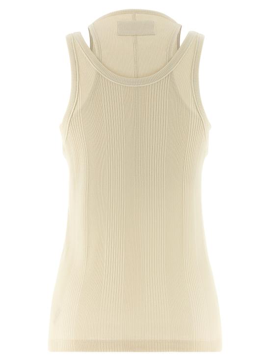 26SS 아르마리움 민소매 티셔츠 ARMTMT040JE05012BUTTER White - ARMARIUM