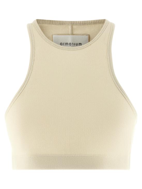 26SS 아르마리움 민소매 티셔츠 ARMTMT040JE05012BUTTER White - ARMARIUM