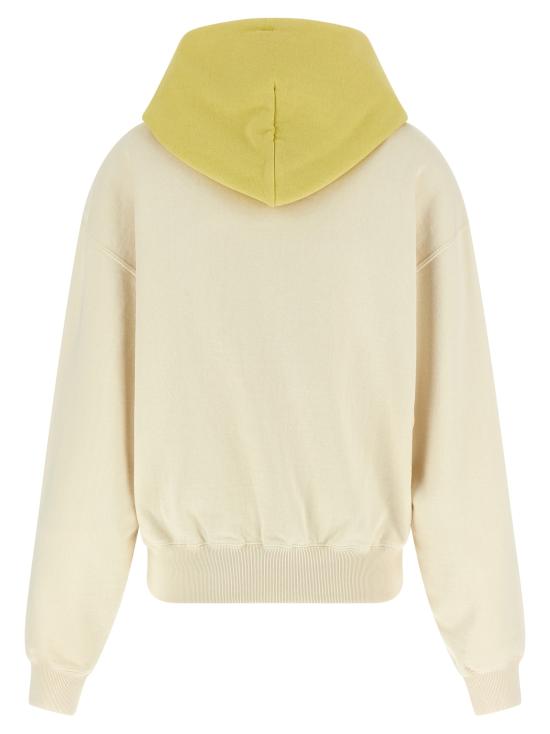 26SS 오라리 후드 티셔츠 A26SP05TUSMOKYWHITELIGHTYELLOW Beige - AURALEE