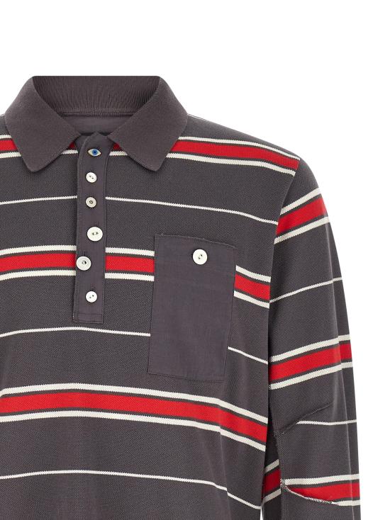 26SS 언더커버 폴로 티셔츠 UC1F48042GRAYBORDER Gray - UNDERCOVER