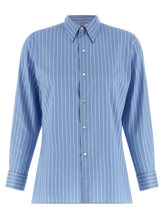 26SS 오라리 블라우스 A26SS03CSSAXBLUESTRIPE Light Blue