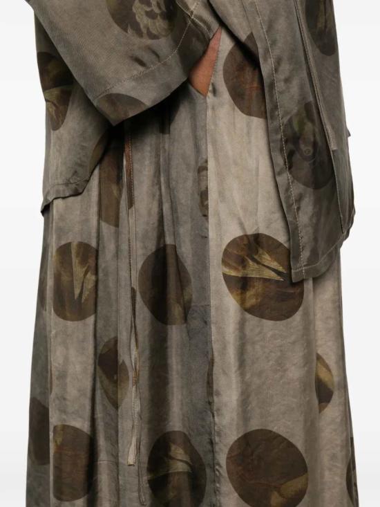 26SS 우마 왕 숏 스커트 UP2001 UW086 Grey brown - UMA WANG