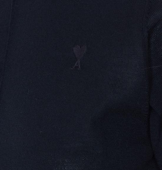 26SS 아미 알렉산드르 마티우시 가디건 FKC386 KN00390180 Black - AMI ALEXANDRE MATIUSSI