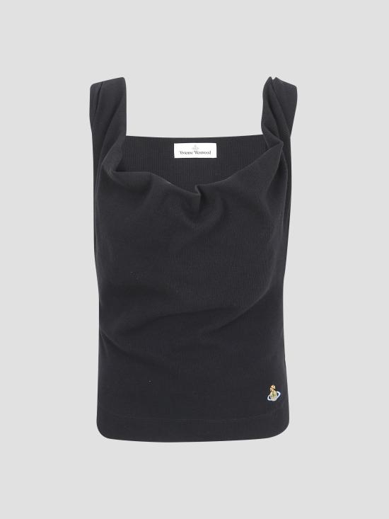 26SS 비비안웨스트우드 반팔 티셔츠 1504000BJ009C N401 BLACK