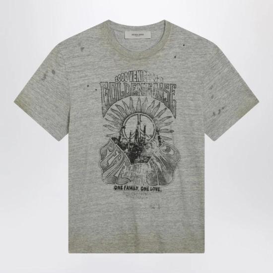 26SS 골든구스 반팔 티셔츠 GMP01220P002524 60255 GREY MELANGE