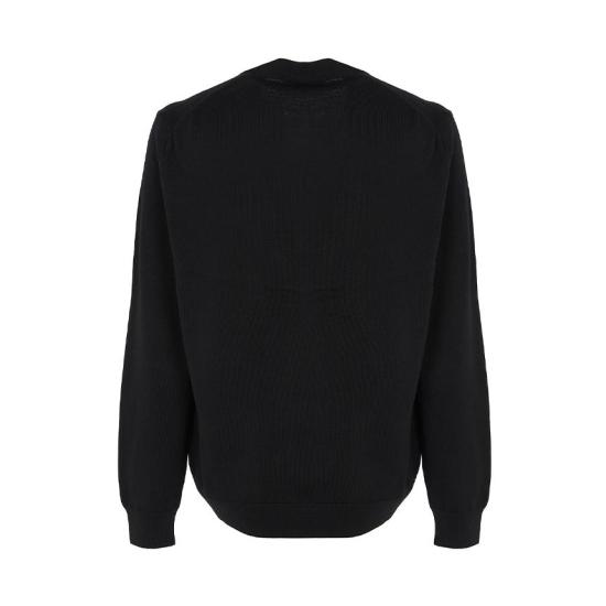 26SS 메종키츠네 폭스 헤드 메리노 레귤러 가디건 PM00501KT1181 P199 BLACK - MAISON KITSUNE