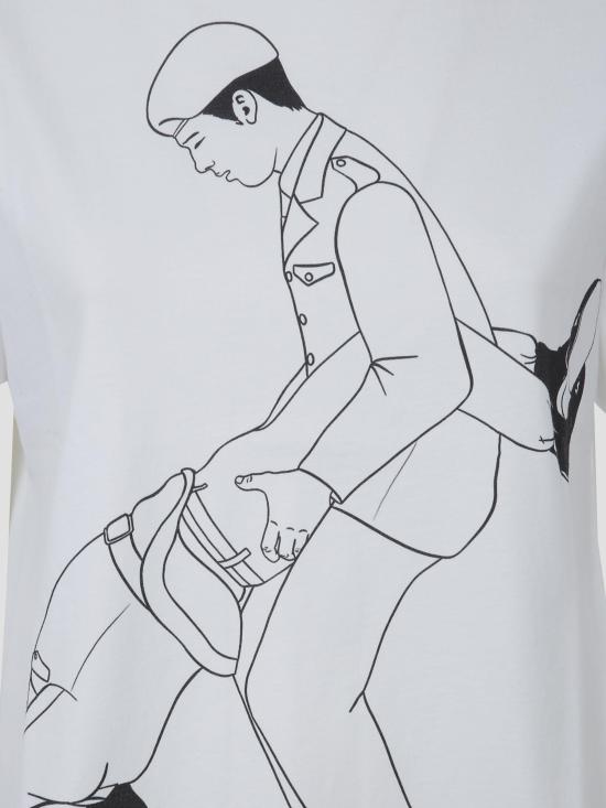 26SS 장 폴 고티에 반팔 티셔츠 2602UTO491J032 0100 WHITE BLACK - JEAN PAUL GAULTIER