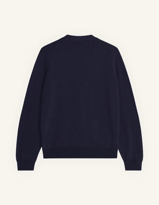 26SS 메종키츠네 폭스 헤드 메리노 레귤러 가디건 PM00501KT1181 0413 - MAISON KITSUNE