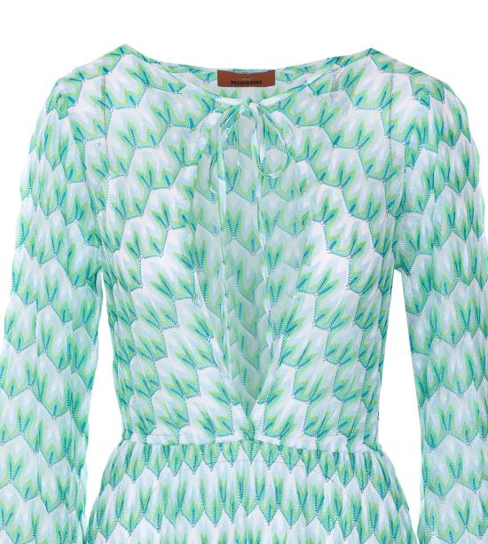 26SS 미소니 미디 원피스 MS26SQ0L BR014IS72OR Green - MISSONI