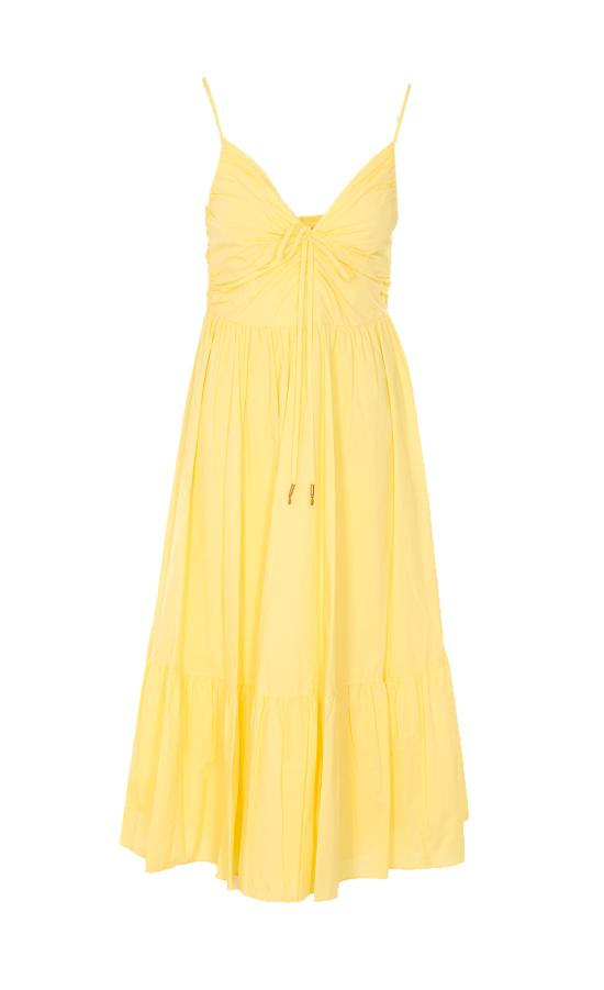 26SS 마이클 코어스 미디 원피스 MS683DHKLZ 744 Yellow