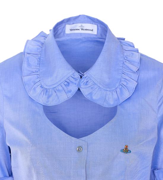 26SS 비비안웨스트우드 셔츠 1501006I W01ESK403 Blue - VIVIENNE WESTWOOD