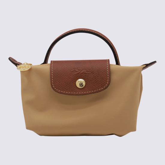 26SS 롱샴 르 플리아쥬 오리지널 핸들 파우치 34175089P86 FAWN DOM