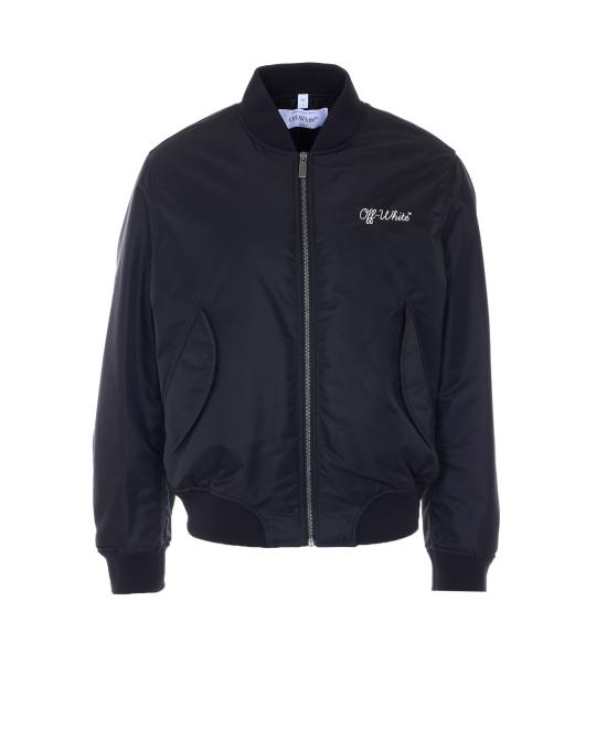 26SS 오프화이트 봄버 자켓 OMEH05EC99FAB002 1001 Black
