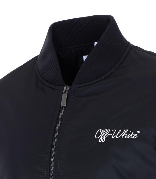 26SS 오프화이트 봄버 자켓 OMEH05EC99FAB002 1001 Black - OFF WHITE