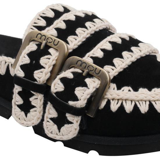 26SS 모우 샌들 631003A BKWH Black - MOU