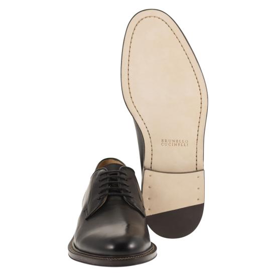 26SS 브루넬로 쿠치넬리 드레스 슈즈 MZUETOT655 BLACK - BRUNELLO CUCINELLI