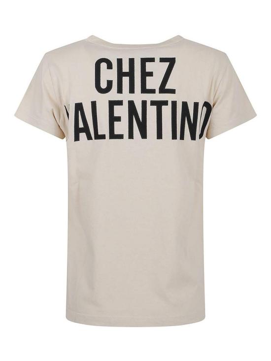 25FW 발렌티노 가라바니 반팔 티셔츠 BMG24Y9GLR8E White - VALENTINO GARAVANI