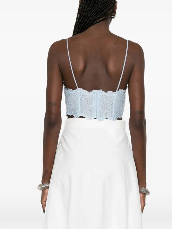 26SS 에르마노 설비노 민소매 티셔츠 D482L345EWFB4811 Light Blue - ERMANNO SCERVINO