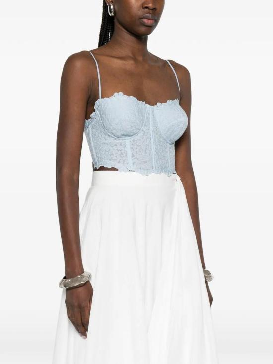 26SS 에르마노 설비노 민소매 티셔츠 D482L345EWFB4811 Light Blue - ERMANNO SCERVINO