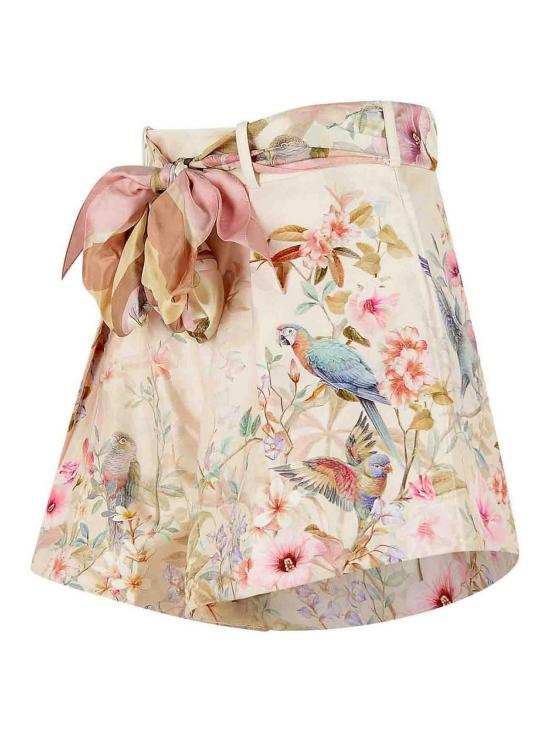 26SS 짐머만 숏팬츠 4257AC261CREAMAVIARY Multicolour - ZIMMERMANN