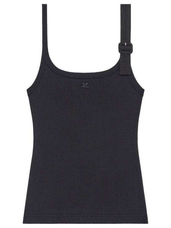 26SS 쿠레쥬 민소매 티셔츠 126JDE153 JS01949999 BLACK