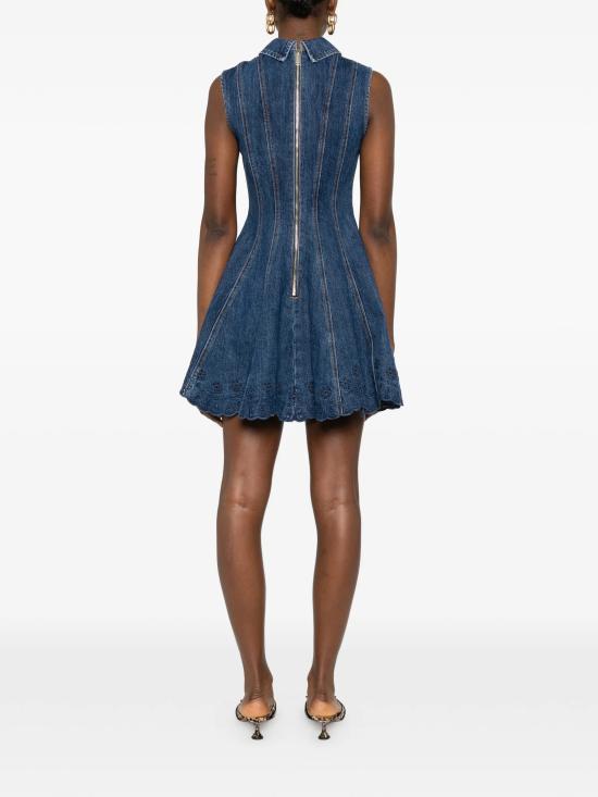 26SS 셀프 포트레이트 미디 원피스 SS26820SBL BLUE Blue - SELF PORTRAIT