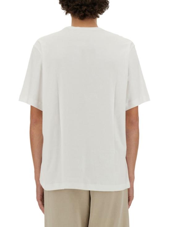 25SS 헬무트랭 로고 티셔츠 O04HM599 100 White - HELMUT LANG