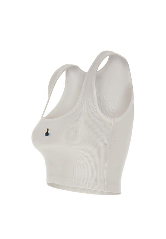  비비안웨스트우드 민소매 티셔츠 1G010011 J009CA401 White - VIVIENNE WESTWOOD