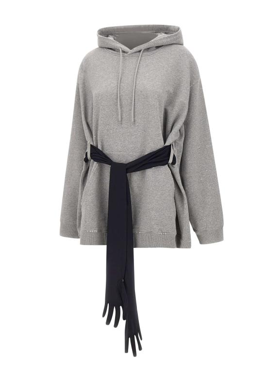 26SS MM6 메종마르지엘라 후디드 스웨트셔츠 윗 글러브 S52DA0083 M25025853M Grey