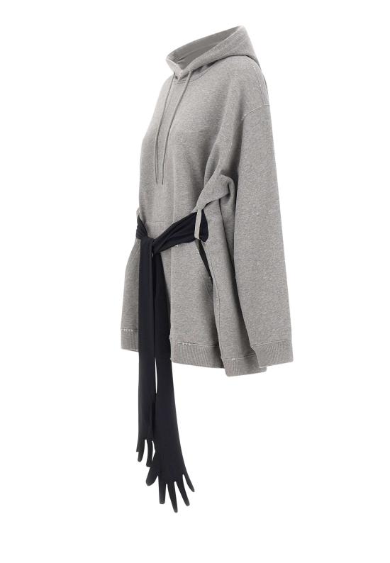 26SS MM6 메종마르지엘라 후디드 스웨트셔츠 윗 글러브 S52DA0083 M25025853M Grey - MM6 MAISON MARGIELA