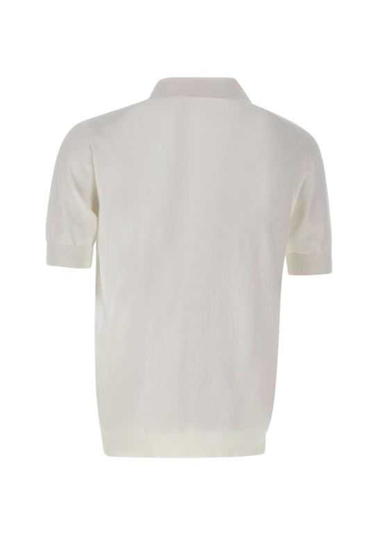 26SS 필리포 드 로렌티스 폴로 티셔츠 PL1MCSKTR CR14R001 White - FILIPPO DE LAURENTIIS