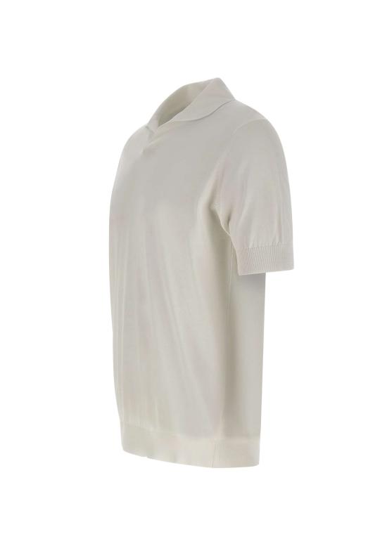 26SS 필리포 드 로렌티스 폴로 티셔츠 PL1MCSKTR CR14R001 White - FILIPPO DE LAURENTIIS