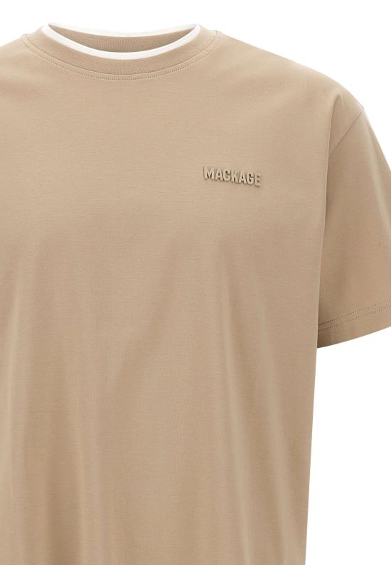 26SS 맥케이지 반팔 티셔츠 TEEMNV TAUPEWHITE Beige - MACKAGE