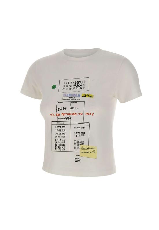 26SS MM6 메종마르지엘라 반팔 티셔츠 S52GC0360 M20185100 White