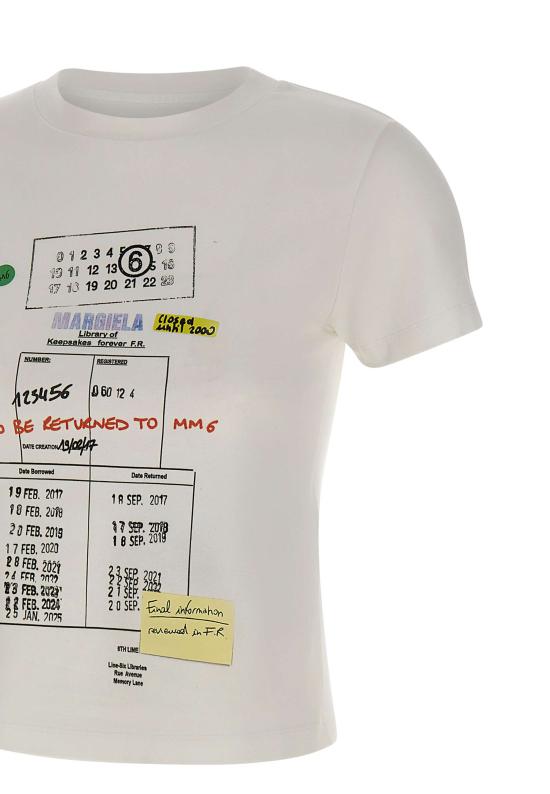 26SS MM6 메종마르지엘라 반팔 티셔츠 S52GC0360 M20185100 White - MM6 MAISON MARGIELA