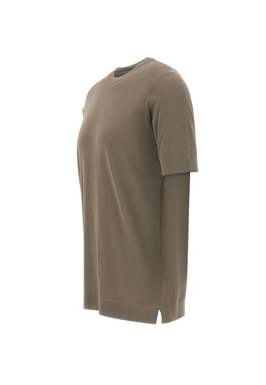 26SS 필리포 드 로렌티스 반팔 티셔츠 TS0MC CR14R530 Green - FILIPPO DE LAURENTIIS