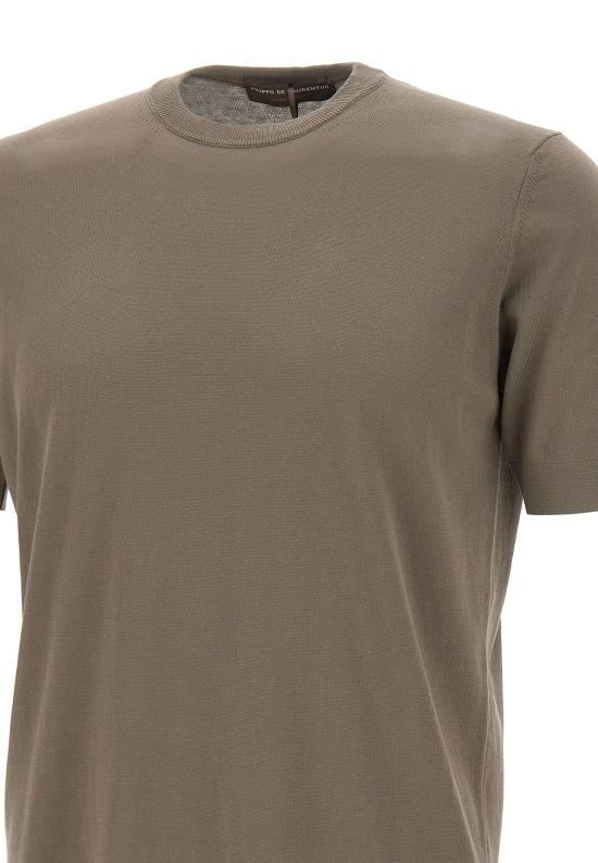 26SS 필리포 드 로렌티스 반팔 티셔츠 TS0MC CR14R530 Green - FILIPPO DE LAURENTIIS