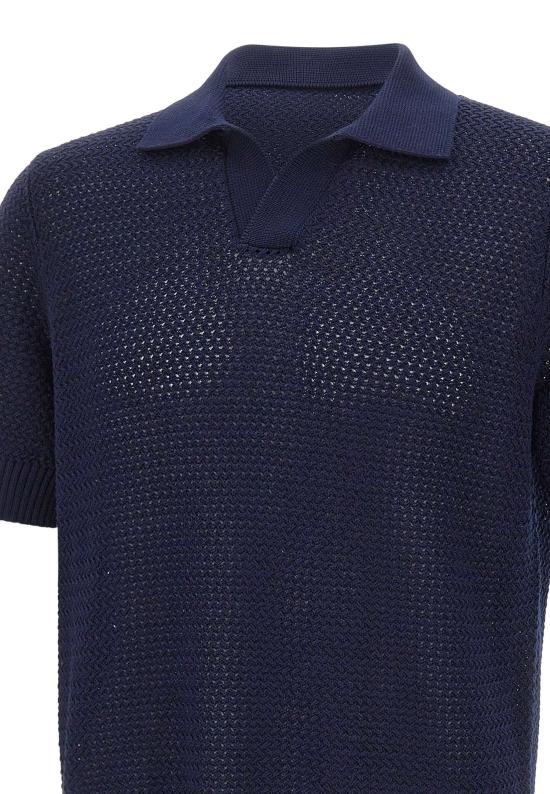 26SS 필리포 드 로렌티스 폴로 티셔츠 PL3MCSK CM7B891 Blue - FILIPPO DE LAURENTIIS