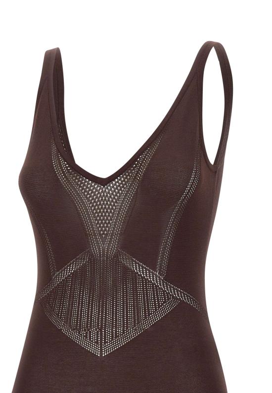 26SS 엘리자베타프랜치 바디수트 티셔츠 BK80W61E2 644 Brown - ELISABETTA FRANCHI