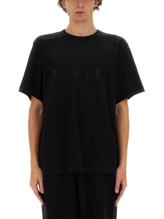 25SS 헬무트랭 반팔 티셔츠 O04HM599 001 Black